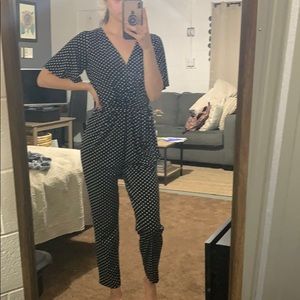 Polka dot jumpsuit!